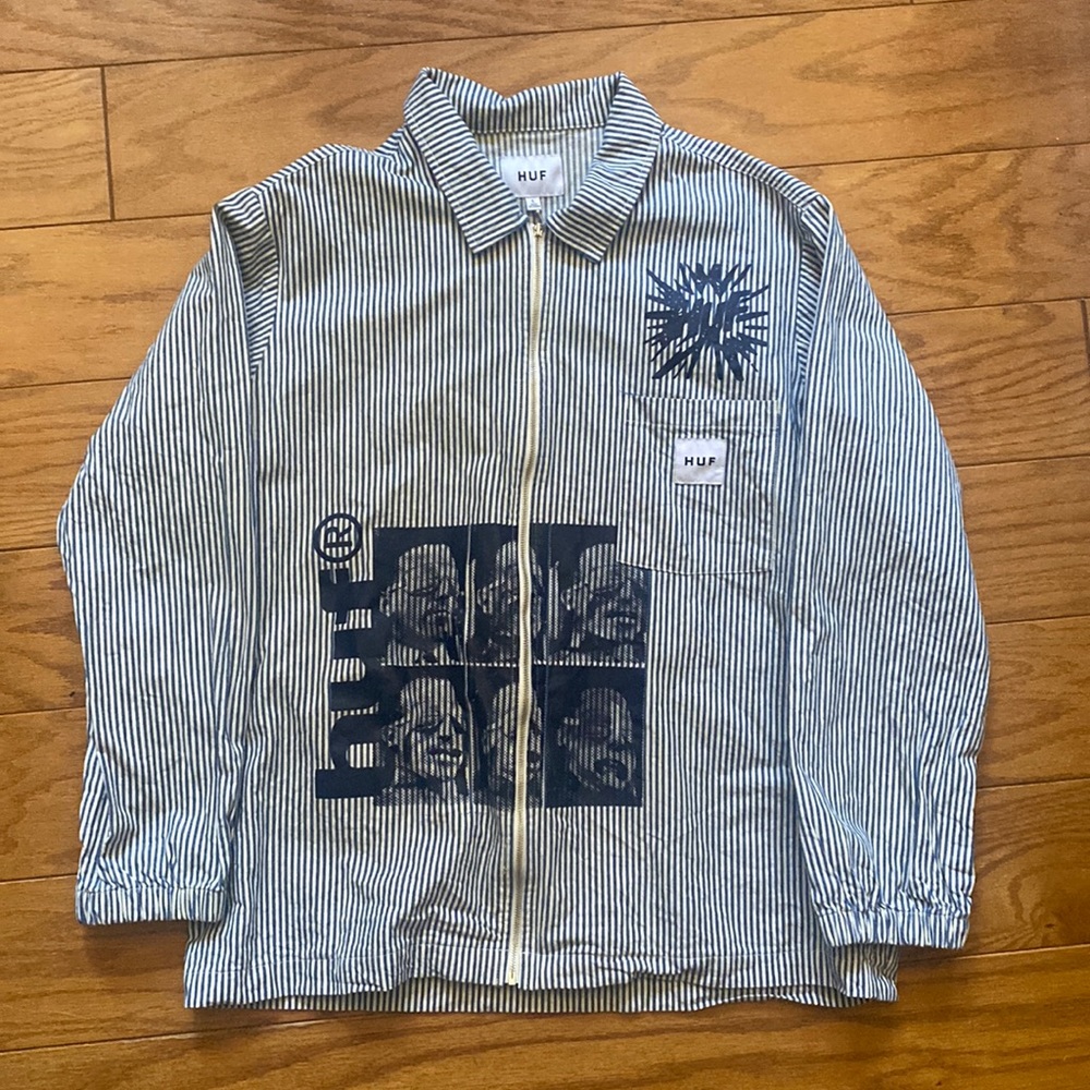 HUF Zip-Up Long Sleeve w/ Collar